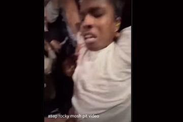 一个$AP Rocky被困在了纽约Rolling Loud的舞厅里
