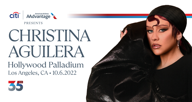 花旗卡和AAdvantage卡会员可购买克里斯蒂娜·阿奎莱拉独家演唱会门票