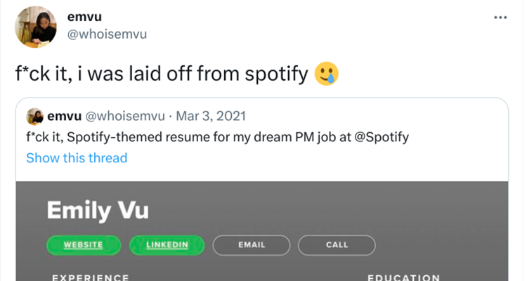 Spotify Emily Vu的病毒式招聘被解雇